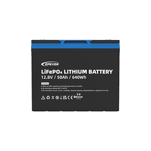 EPEVER BATERIA DE LITIO LIFEPO4 12.8V 50AH LFP0.64KWH12.8V-P65L2GT40