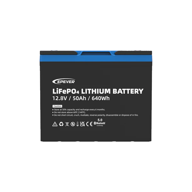Batería de litio LiFePO4 12,8V 50Ah LFP0.64KWH12.8V-P65L2GT40