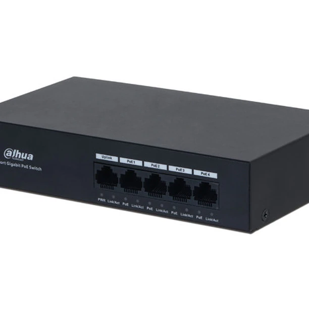 Switch poe 5 puertos 2 poe no administrable   PFS3005-4GT-36