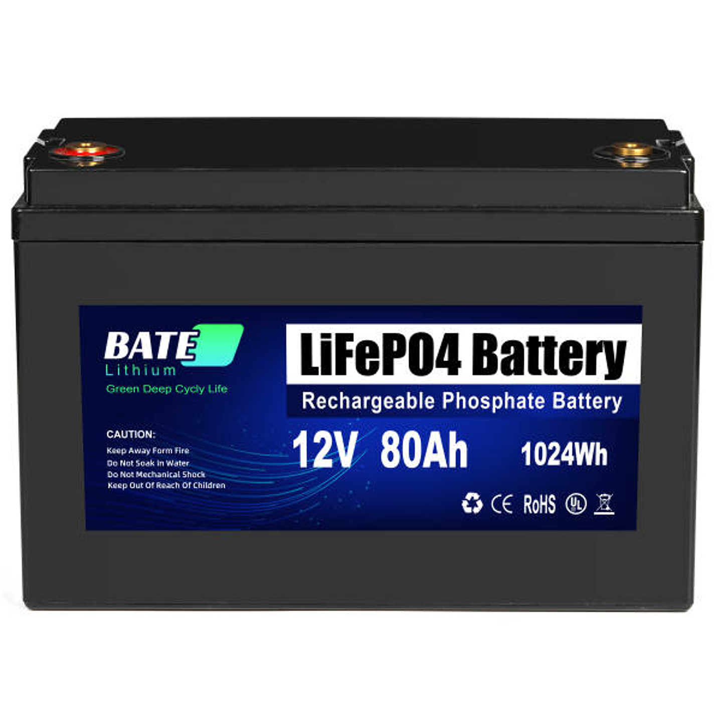 Bate bateria de litio 12.8V 80Ah 1024Wh LIFEPO4