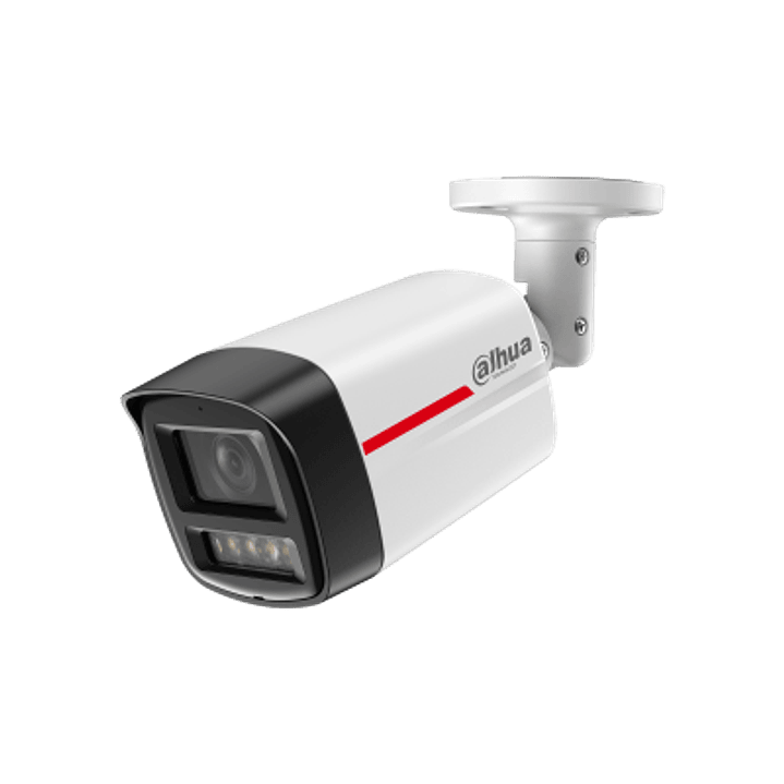Camara Bullet IP 4MP PoE WizColor con micro SD Luz Calida 50 Mts DH-IPC-HFW2449TL-S-PRO 4