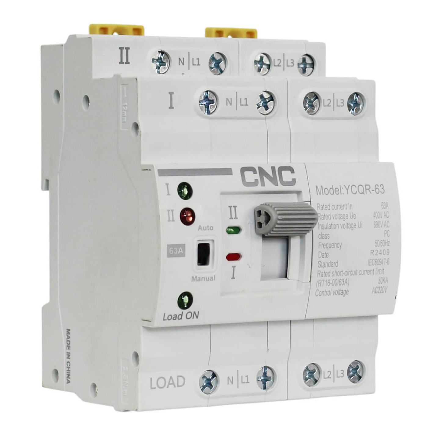CNC switch de transferencia automatica 4 POLOS 63A YCQR-63 4P 63A 5
