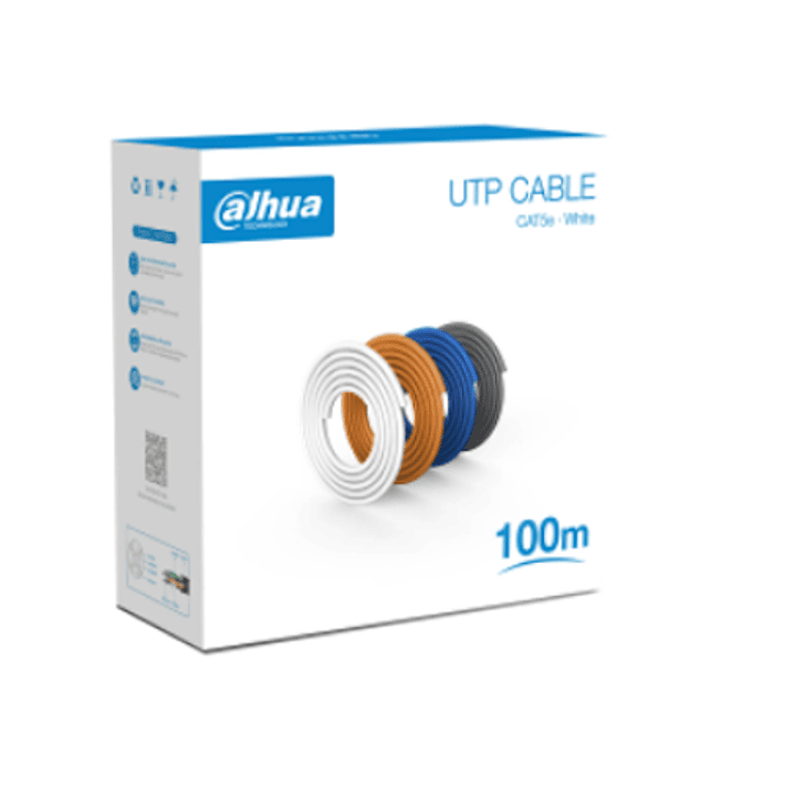 Dahua cable utp cat5e 100% cobre caja 100 Mts PFM920I-5EU-U-100 3