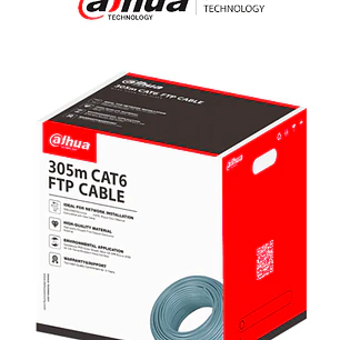 Dahua cable utp cat6 FPT Caja 1000FT 305 Mts DH-PFM920I-6F-C