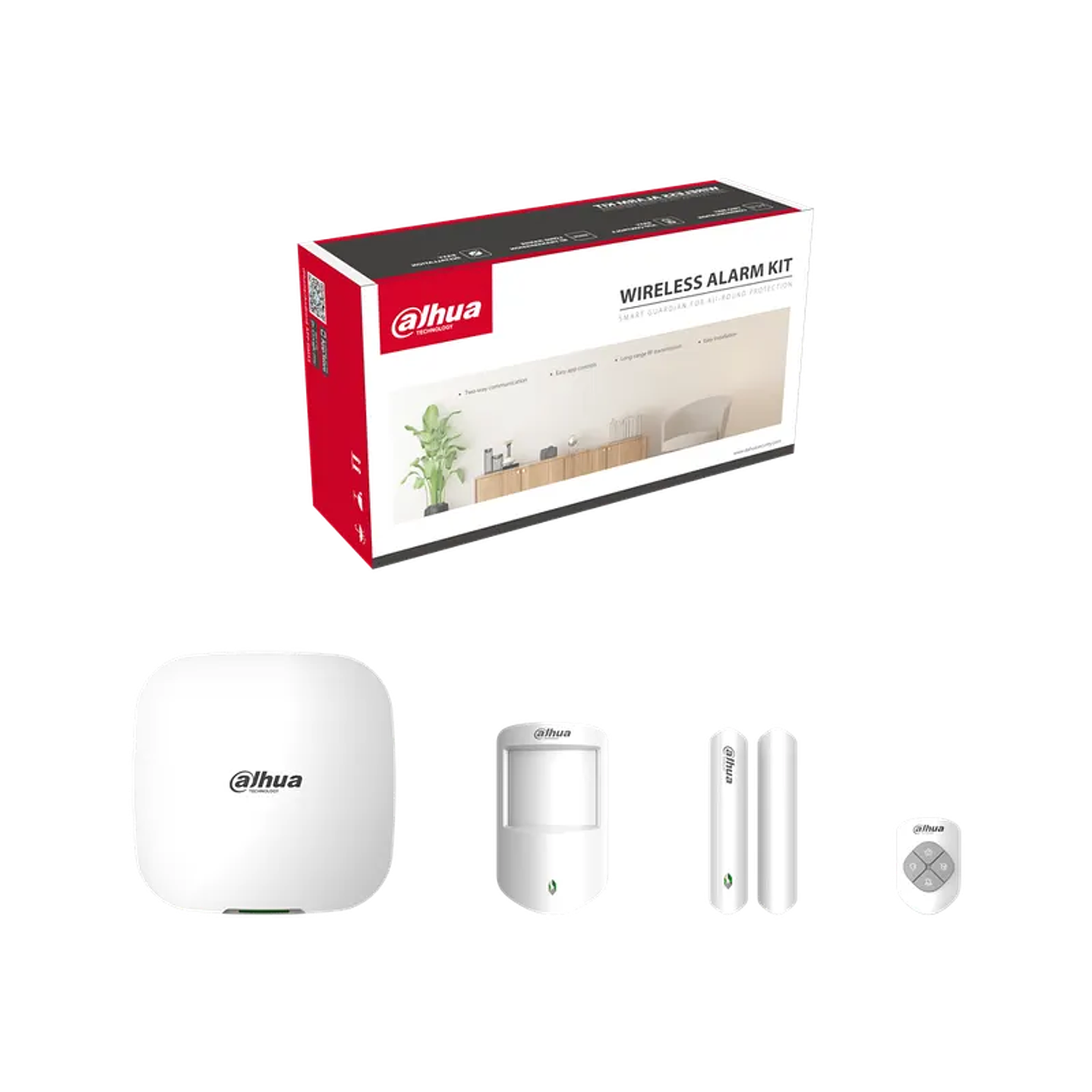 Dahua kit alarma inalámbrico hub llavero magnético pir DHI-ART-ARC3000H-03-FW2 1