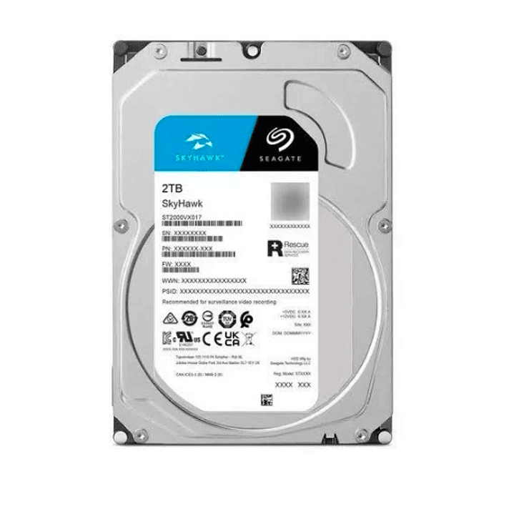 SEAGATE Disco Duro 2TB SKYHAWK 5400RPM SATA 3 ST2000VX016 3