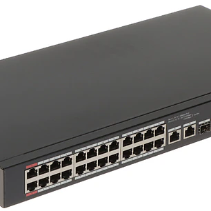 Switch poe 24 puertos poe 10/100 mbps 2 puertos 1gbps administrable cloud  DH-CS4226-24ET-375