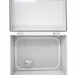 TABLERO PLASTICO IMPERMEABLE CON PLACA DE MONTAJE 60X50X22 RFB-GT