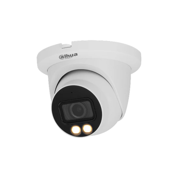 Cámara Mini Domo IP 4MP ePoE WizMind Luz Cálida 30m DH-IPC-HDW5449TM-SE-LED