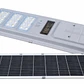 FOCO LED SOLAR TIPO ALUMBRADO PUBLICO 250W LUZ FRIA 6500K PANEL 50W BAT. LITIO 3,2V 60AH SENSOR PIR - Miniatura 1