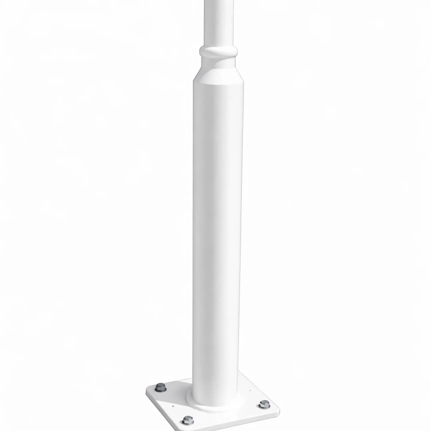 PEDESTAL DE ACERO GALVANIZADO 6 MTS MONTABLE 5 PIEZAS 1,2 MTS BLANCO + AZUL 2