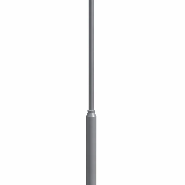 Pedestal de acero galvanizado 6 m montable 5 piezas 1,2 m gris