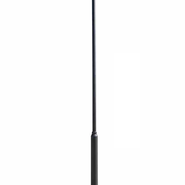 Pedestal de acero galvanizado 6 m montable 5 piezas 1,2 m negro