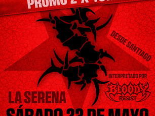 SEPULTURA por BLOODY RESIST - PROMO 2 x 10 lucas