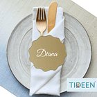 Marcadores de Lugar em Acrílico Dourado 1