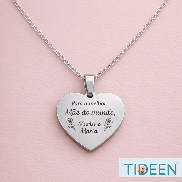 Pendente Coração em Aço Inoxidável 2