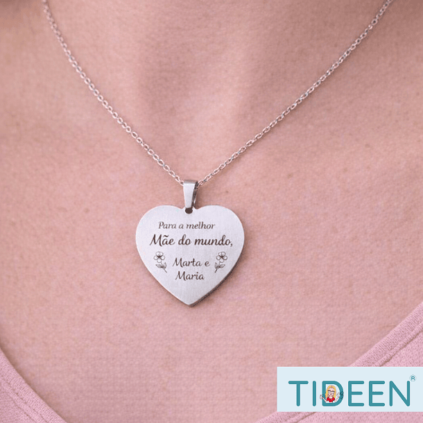 Pendente Coração em Aço Inoxidável 1