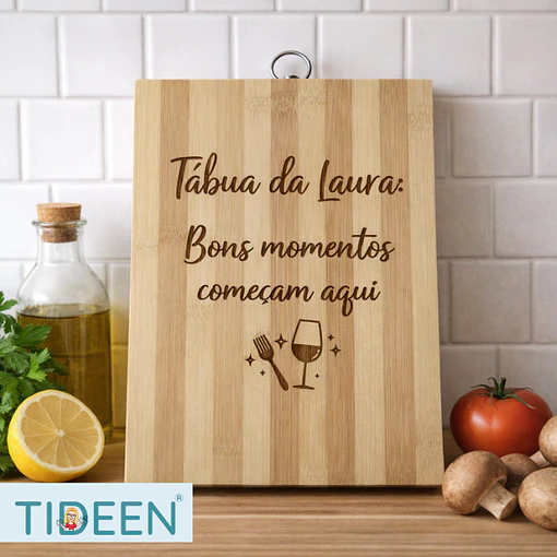 Tábua de Cozinha em Bambu Personalizada
