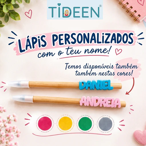 Lápis Infinito Personalizado com Nome em 3D