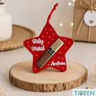 Estrela de Natal Personalizada com Chocolate 2