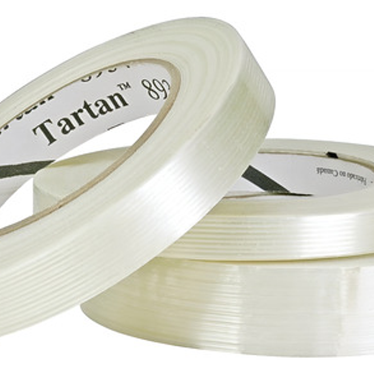 Cinta De Filamento 3m Tartan 8934 55m X 2.4cm Pack 3 Resistente Flejado 1