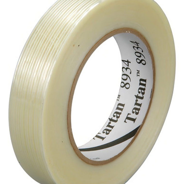 Cinta De Filamento 3m Tartan 8934 55m X 2.4cm Pack 3 Resistente Flejado 2