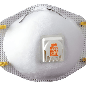 10pz 3m Respirador 8511 N95 Con Valvula Mascarilla Cubreboca
