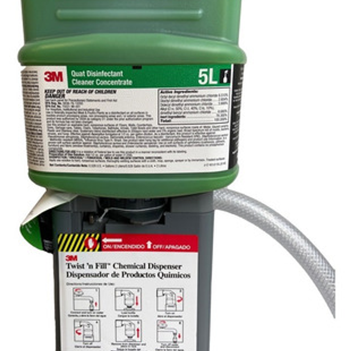  Sanitizante Desinfectante Cuaternario 3m Twist 'n Fill #5l 4