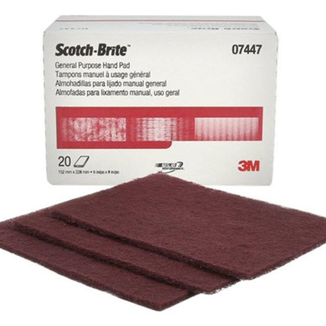 3m 7447 Scotch- Brite  Almohadilla Caja Con 60 Piezas 1