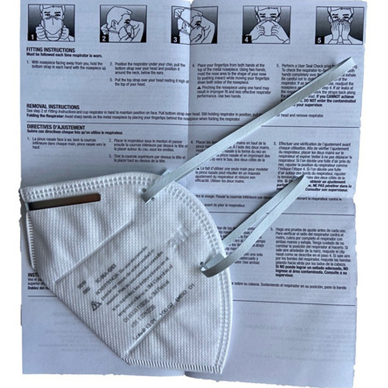 Cubrebocas N95 3m 9010 10 Piezas En Empaque Individual 6