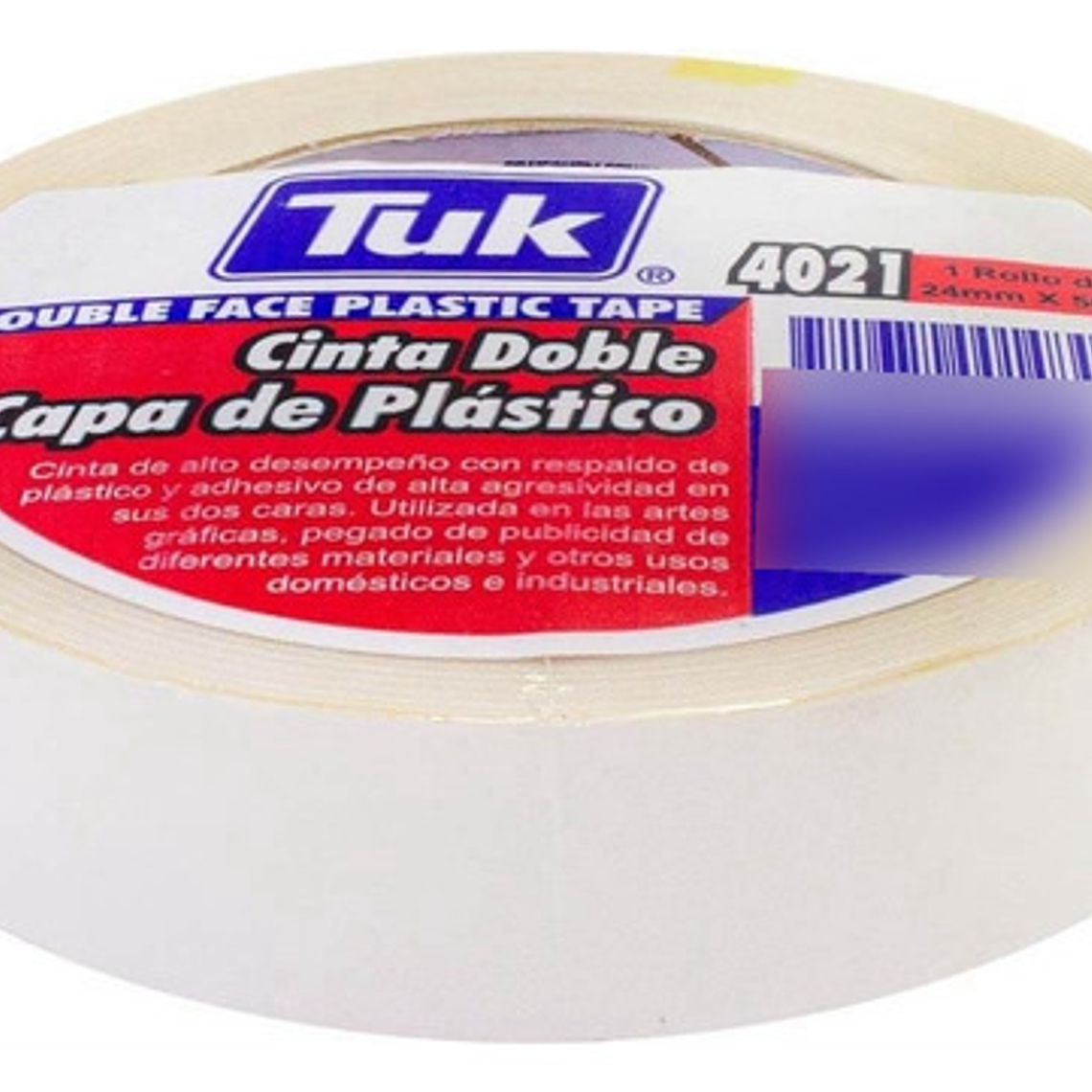 Tuk 4020 Doble Cara De Poliester 1.8 Cm X 50 Mts 2