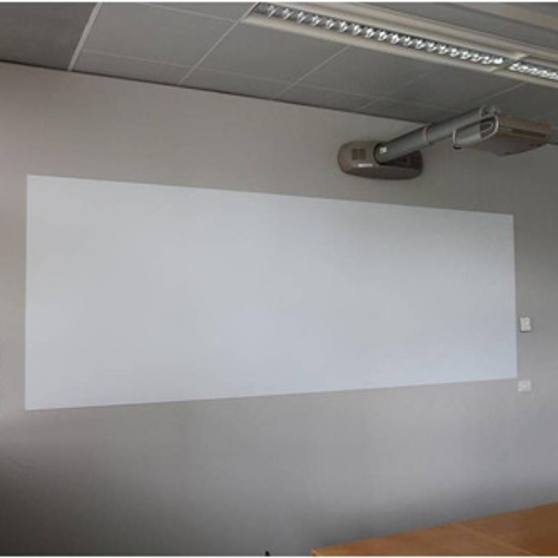 Pizarron Blanco Mate En Vinil 3m Pwf-500 De 1.22 X 3 Mts 2