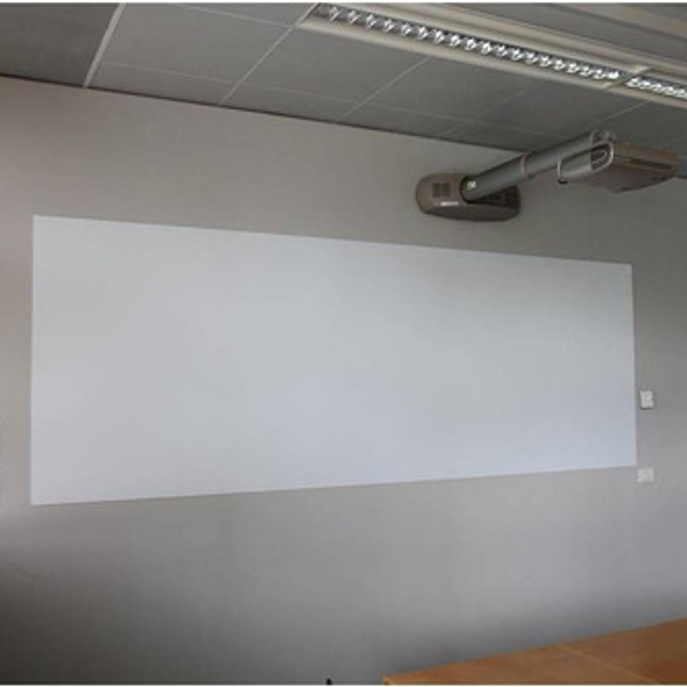 Pizarron Blanco Mate En Vinil 3m Pwf-500 De 1.22 X 3 Mts 2