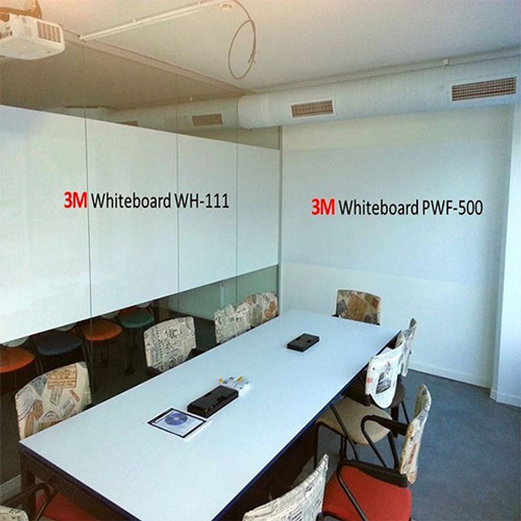 Pizarron Blanco Mate En Vinil 3m Pwf-500 De 1.22 X 3 Mts 4