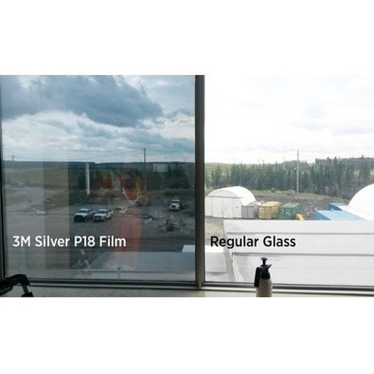 Pelicula Espejo 3m Silver P18 1.52x3m Privacidad En Vidrios 4