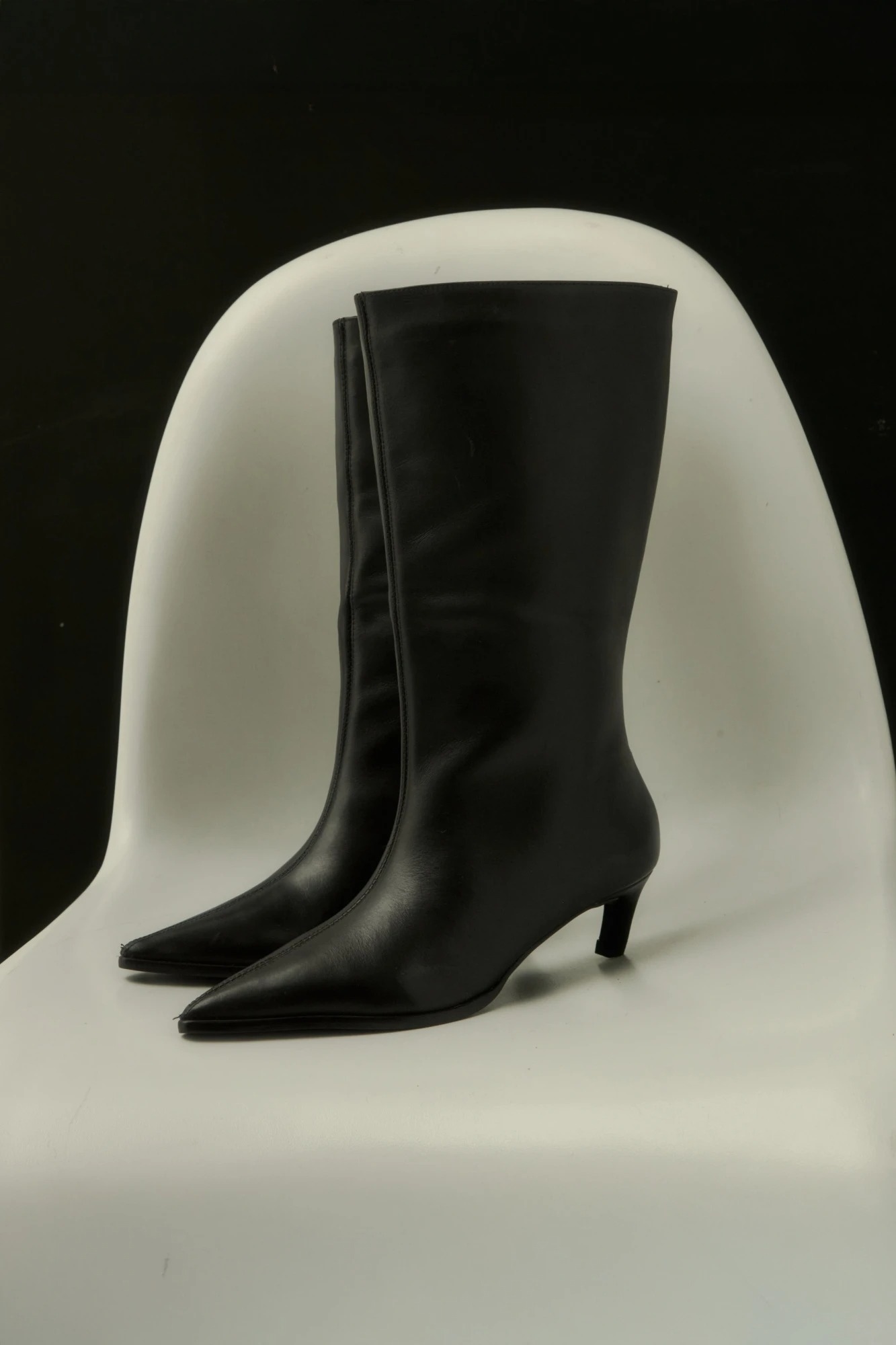 Bota de cuero Maia - negro 1