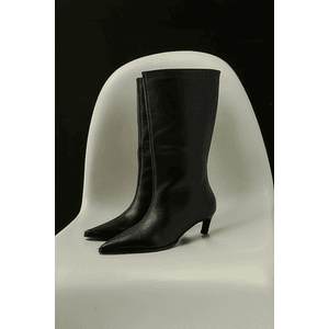 Bota de cuero Maia - negro