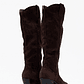 Bota caña alta de suede - chocolate - Miniatura 2