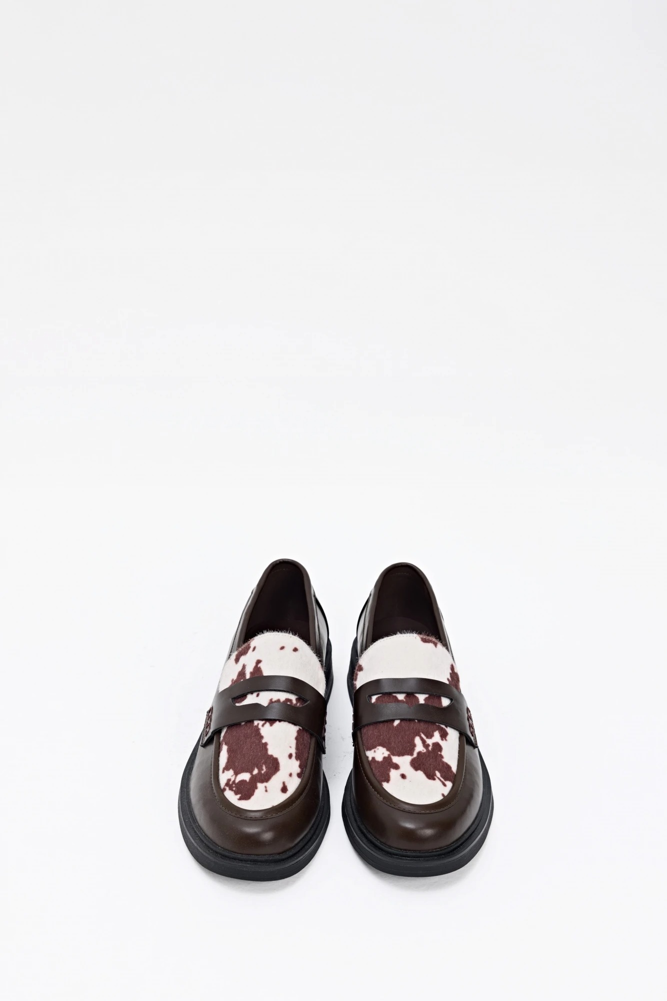 Mocasín eco piel vaca - chocolate 3