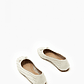 Ballerina Cassia de cuero texturada - crudo - Miniatura 4