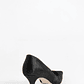 Stiletto Amelia de cuero pelo - negro - Miniatura 3