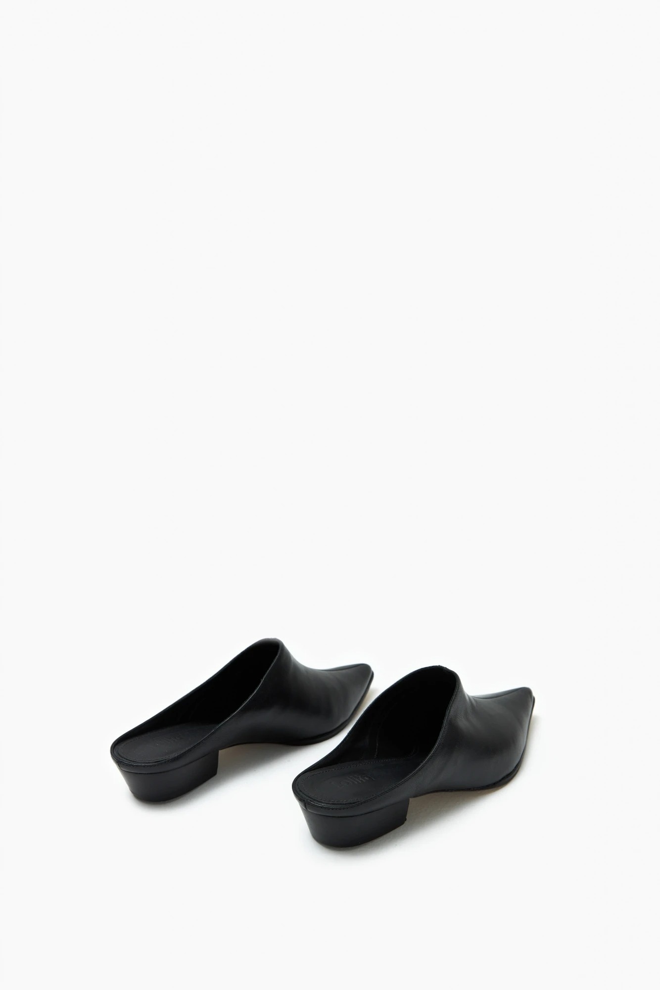 Zueco Iris de cuero - negro 2