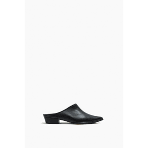 Zueco Iris de cuero - negro