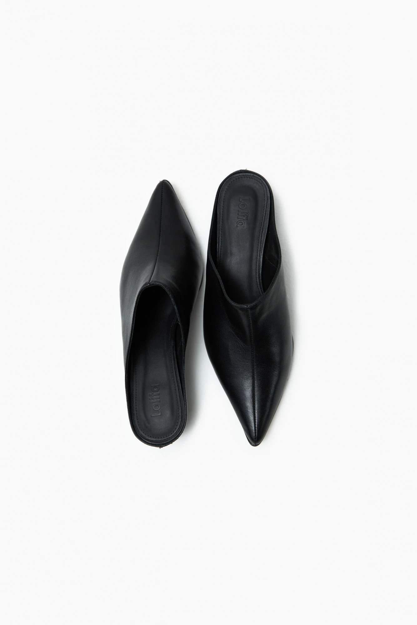 Zueco Iris de cuero - negro 5