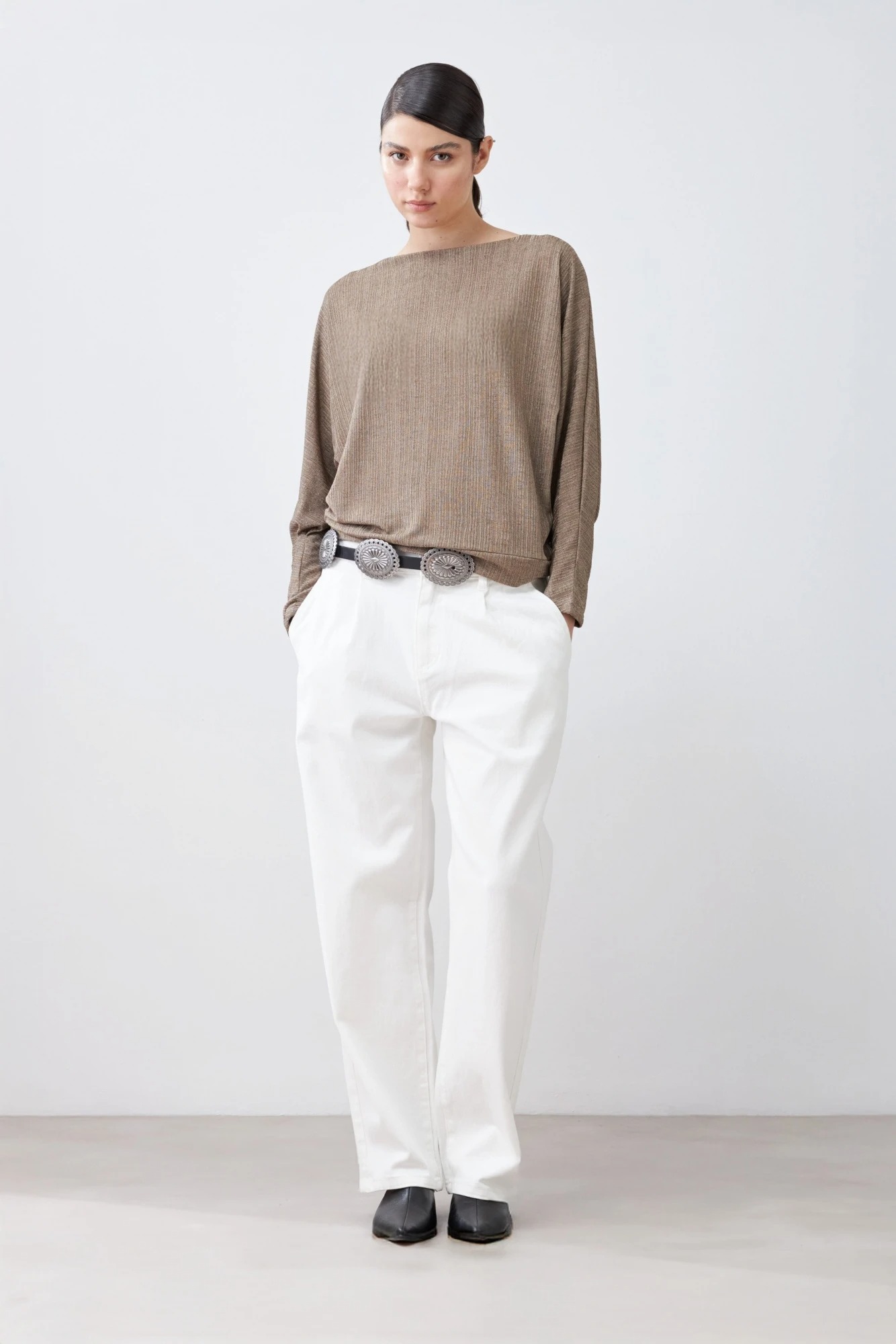 Zueco Iris de cuero - negro 6