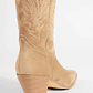 Bota de suede con pespuntes - beige - Miniatura 3