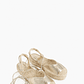 Sandalia suela de yute con tiras - dorado - Miniatura 2