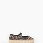 Ballerina animal print con suela de yute - negro - Miniatura 1