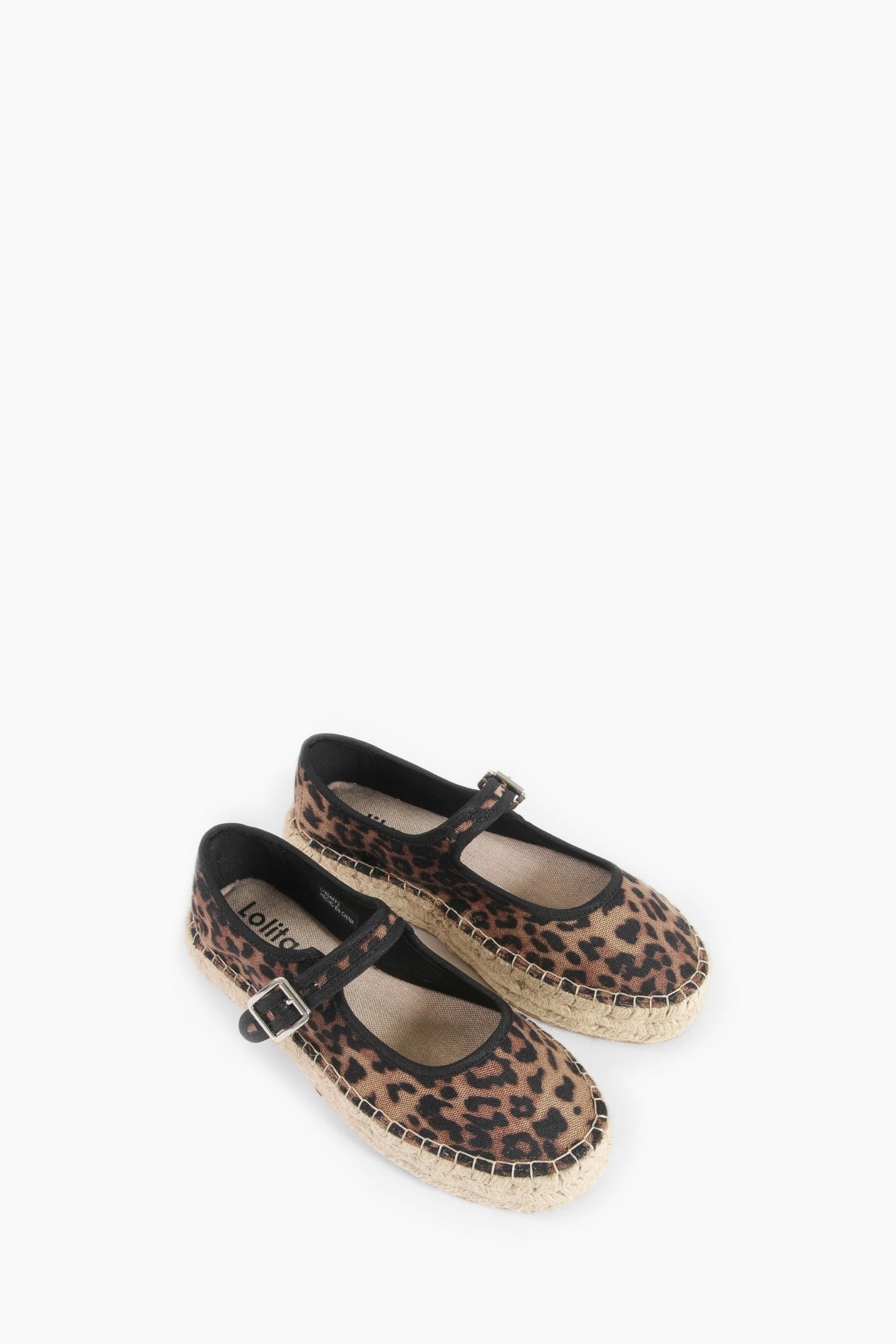 Ballerina animal print con suela de yute - negro 2