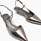 Zapato en punta destalonado - peltre - Miniatura 3